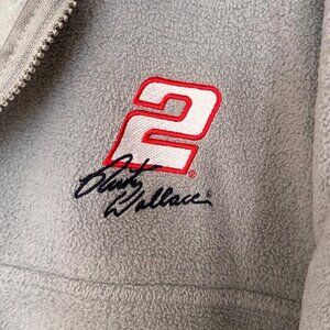 Rusty Wallace No. 2 Nascar 1/4-Zip Fleece, men's XXL